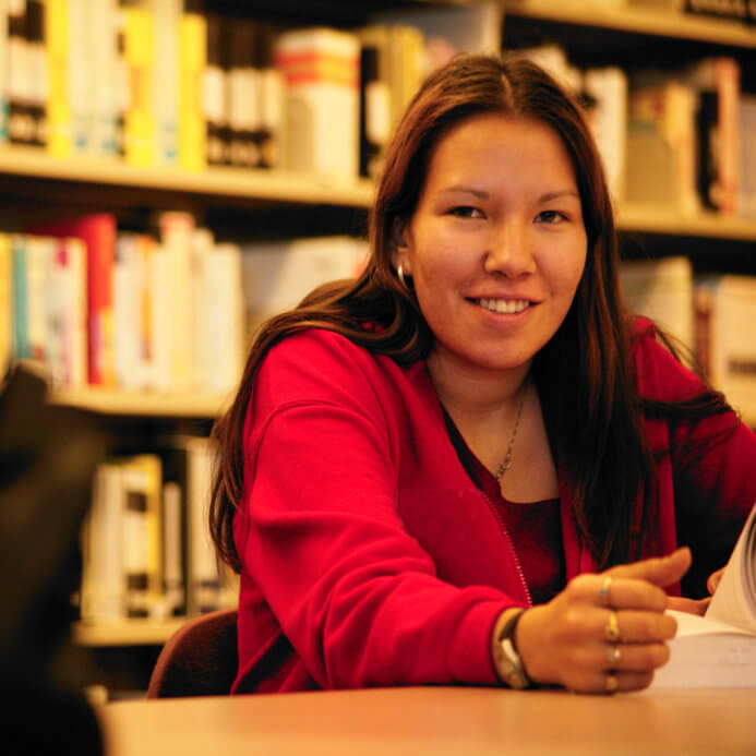 Student In The Library